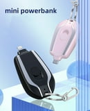 Keychain Portable Charger Key Ring Cell Phone Charger External Fast Charging Power Bank Iphone (random Color)